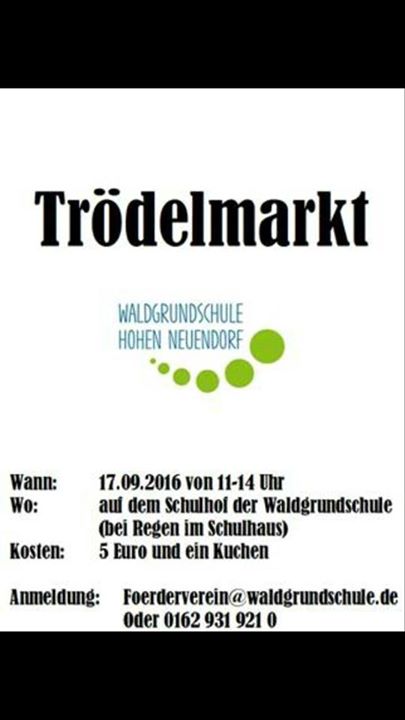 Trödelmarkt in unserer Schule