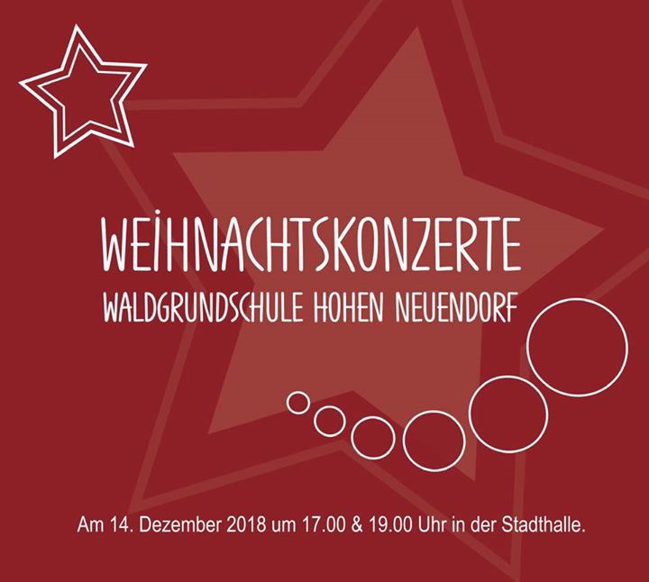 Weihnachtskonzerte 
Auch in dieses Jahr lassen wir die Weihnachtszeit in der Sta…